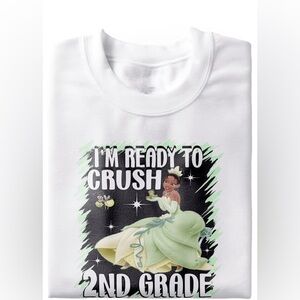 PRINCESS TIANA Back to school tee. Preschool-5th Grade